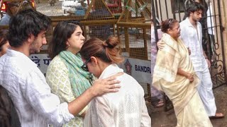 Arhaan Khan Consoles Mom Malaika Arora Grandmom Joyce As They Break Down at Anil Mehtas Funeral [upl. by Kjersti419]