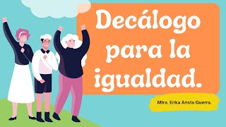 Decálogo para educar en la igualdad de género [upl. by Nairrod]