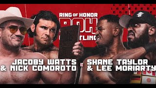 Shane Taylor Promotions vs Jacoby Watts Nick Comoroto ROH HonorClub Jun 13 2024 Full Match [upl. by Sansen221]