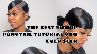 Swoop Knot Bun Tutorial Ft Alexisslayys Hair [upl. by Anina]