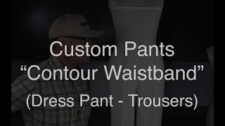 Custom Pants  Contour Waistband Pattern Draft [upl. by Lavro]