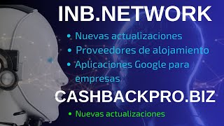 ACTUALIZACIONES Y NOVEDADES DE INBNETWORK Y CASHBACKPROBIZ EN MARZO DEL 2024 [upl. by Hephzibah]