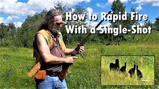 How To Rapid Fire With a SingleShot Ruger No 1 45120 [upl. by Irrok]