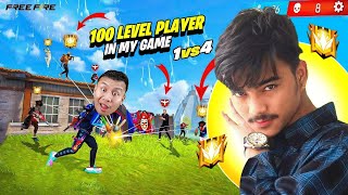 100 Level Player Adesh Gaming in My Game😱 Global Top 1 PLayer vs 100 Level Player  Garena free fire [upl. by Daffodil]