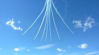 Canadian Snowbirds Downward Bomb Burst at 2012 Wings over Waukegan [upl. by Ecertap140]