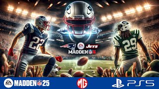 Patriots vs Jets Week 3 Madden 25 PS5 Gameplay Showdown [upl. by Annaj852]