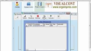 Asiento Contable Emisión de Cheques  Software Contable VisualCont  wwwvisualcontcom [upl. by Aniryt507]