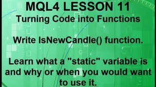 Mql4 Programming Lesson 11 What is a static variable [upl. by Noyad262]