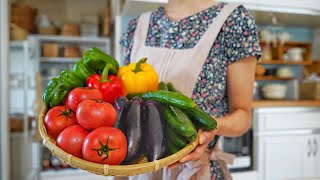 【１０品】夏野菜をひたすら冷凍保存していく日。ぜんぶ冷凍でおいしく長持ち【きゅうり・なす・ピーマン・トマト】 [upl. by Alesiram]