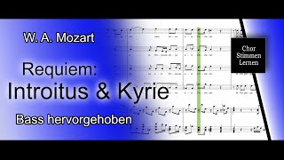 Requiem Introitus amp Kyrie W A Mozart – Bass hervorgehoben  bass enhanced [upl. by Llekram922]