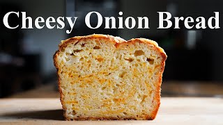 EASY CHEESY ONION BREAD  Americas Test Kitchen Bread [upl. by Woodcock]