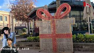 Christmas decorations were already set up in the McArthurGlen Designer Outlet 🎄Xmas Shopping Start 🤶 [upl. by Llemar578]