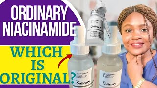 Updated HOW TO IDENTIFY ORIGINAL ORDINARY NIACINAMIDE [upl. by Nilde846]