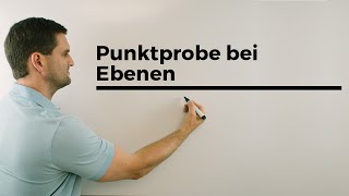 Punktprobe bei Ebenen in Koordinatenform Parameterform  Mathe by Daniel Jung [upl. by Charmion758]