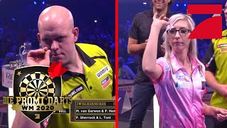 QualiRunde Fallon Sherrock amp Luca Toni vs Michael van Gerwen amp Hens  Promi Darts WM  ProSieben [upl. by Tomkiel47]