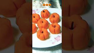 Halloween Special Sweet Recipe Pumpkin Milk Sandesh By Richa shorts sweet richasfoodvlog [upl. by Dnomder]