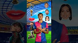 Ronaldo👿vs messi👽️vs georgina😘vs neymar☠️ yamal asks football footballercomparisons shorts messi [upl. by Grim909]