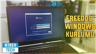 FreeDos Laptop Detaylı Windows 10 Kurulumu Adım Adım   Acer An51542  R3WY [upl. by Margaretha]