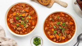 Copycat Carrabbas Sausage Lentil Soup Recipe [upl. by Kerrison]