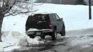 Furious Ladys SUV Stuck On Icewmv [upl. by Erving903]