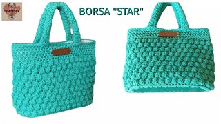 Tutorial Borsa quotStarquot uncinetto [upl. by Nawak511]