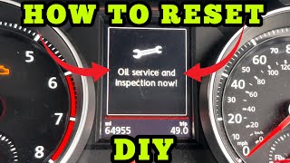 VW Golf Oil Service and Inspection Now Reset Step By Step DIY 2011  2020 [upl. by Emmalee]