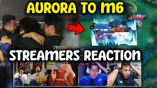 😱 STREAMERS REACTION TO AURORA BEATING FCAP AND QUALIFY TO M6  AURORA VS FCAP [upl. by Nevaj]