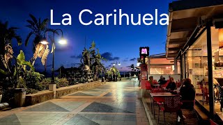 🇪🇸 La Carihuela Torremolinos Beachfront at night TravelwithHugoF lacarihuela spain [upl. by Anwahsad]