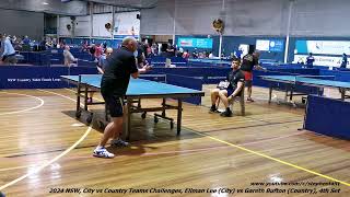 2024 NSW City vs Country Teams Challenges Ellman Lee City vs Gareth Bufton Country 4th Set [upl. by Addia]