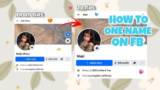 how to one name on facebook old account androidiOS [upl. by Esinaj]