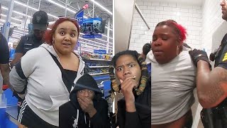 Sisters Go Nuts When Caught Shoplifting at Walmart while Pregnant [upl. by Bethena]