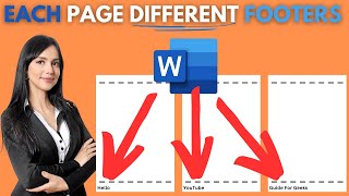 How To Have Different Footers On Each Page In Word Full Guide [upl. by Essyle]