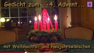 FG28  Gedicht zum 4 Advent zu Weihnachten zum guten Rutsch amp Neujahr  OHNE Musik [upl. by Rehttam]