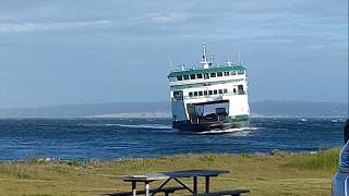 Wsf Salish Ferry in storm from Port Townsend to Coupeville May 23 2017 [upl. by Winnifred]