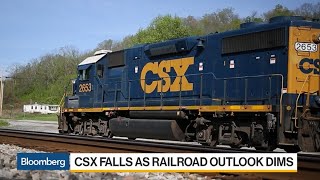 CSX Cuts Forecast as Freight Rail Outlook Dims [upl. by Aznerol98]