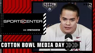 Alabama amp Cincinnati players speak at Cotton Bowl media day  SportsCenter [upl. by Nosirrag117]