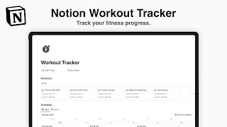 Notion Workout Tracker Track Your Fitness Progress for Better Health [upl. by Zelikow386]