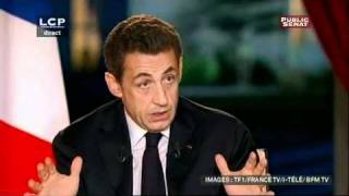 Interview de Nicolas Sarkozy 29012012 [upl. by Osborn921]