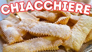 CHIACCHIERE DI CARNEVALE Ricetta Facile  Fatto in Casa da Benedetta [upl. by Achorn659]