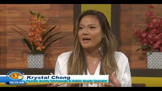 Krystal Chong founder of Anxiety Schmanxiety talks Uplifting Solutions for Anxiety Live on TVJ [upl. by Eidroj]