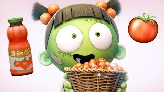 Funny Animated Cartoon  Spookiz Kebi Eats Poisonous Tomatoes  Videos For Kids [upl. by Melodee]