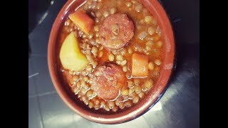 Lentejas con chorizo tradicionales [upl. by Savanna]