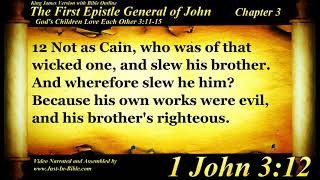 1 John Chapter 3  Bible Book 62  The Holy Bible KJV Read Along AudioVideoText [upl. by Aniled]