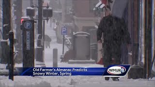 2019 Old Farmers Almanac predicts snowy winter spring [upl. by Amersham]