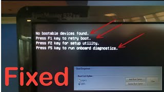 Fixed no bootable device found  dellhp pc  tarowala tech [upl. by Labanna]