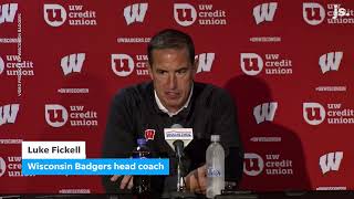 Wisconsin football head coach Luke Fickell shares thoughts on huge game vs Alabama press conference [upl. by Russ686]