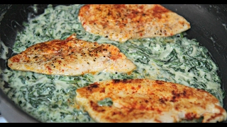 Creamy Spinach Chicken  Cooked by Julie episode 335 [upl. by Scoter]