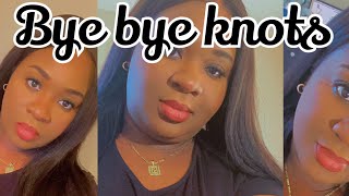 bye bye knots Unice wig review [upl. by Ariew976]