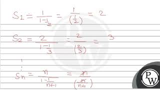 If S1S2S3 Sn are the sums of infinite geometric series whose first terms are \\123 [upl. by Laspisa]