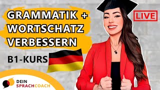 Ich zeige meinen B1KURS📚🇩🇪 Grammatik  Wortschatz  Deutschkurs  B1Kurs [upl. by Hoem]